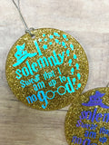 I Solemnly Swear Harry Potter Christmas Ornament.