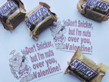 Snickers Valentine Bag Topper