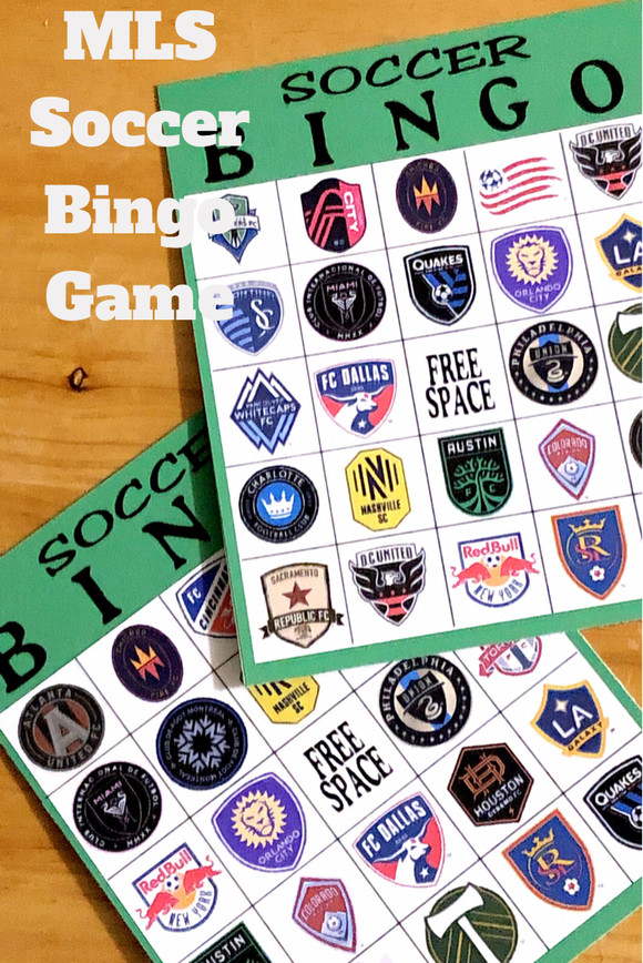 Play a fun bingo game at your next soccer party or tail gaiting party with this printable MLS Soccer bingo game.
