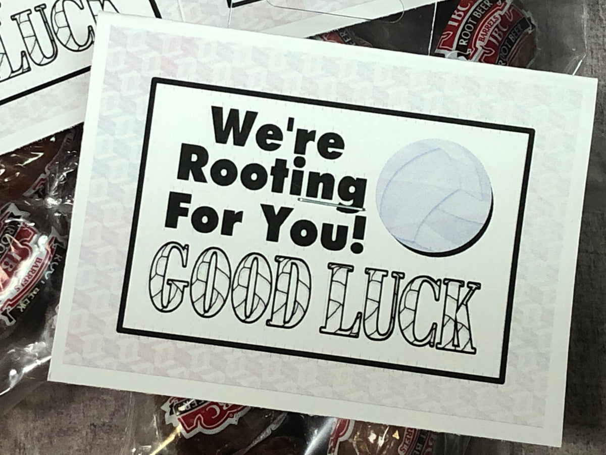 Rooting for You Volleyball Bag Topper Printable
