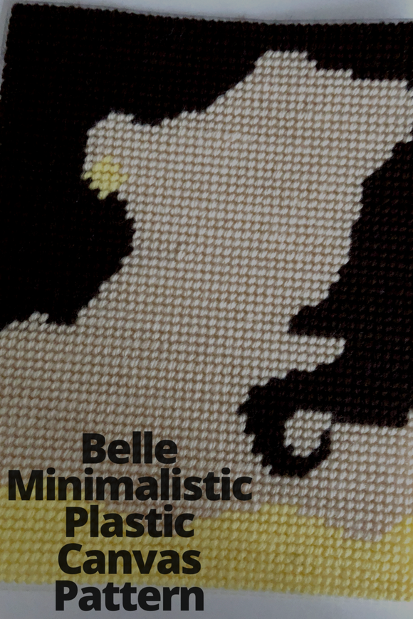 Belle Minimalistic Plastic Canvas Pattern