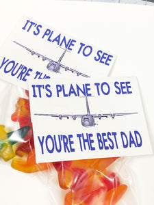 Plane to See Dad Bag Topper