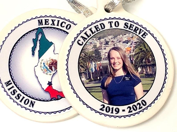LDS Missionary Personalized Christmas Ornament