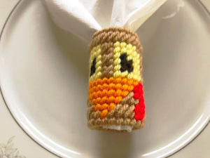 Turkey Face Napkin Ring Plastic Canvas Pattern