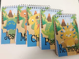 Dinosaur Party Favor Personalized Notebook