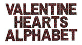 Valentine Hearts Alphabet