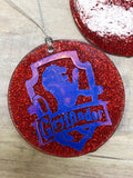 Glitter Hogwarts Houses Christmas Ornament
