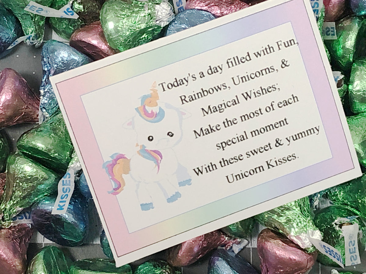 Unicorn Kisses Bag Topper