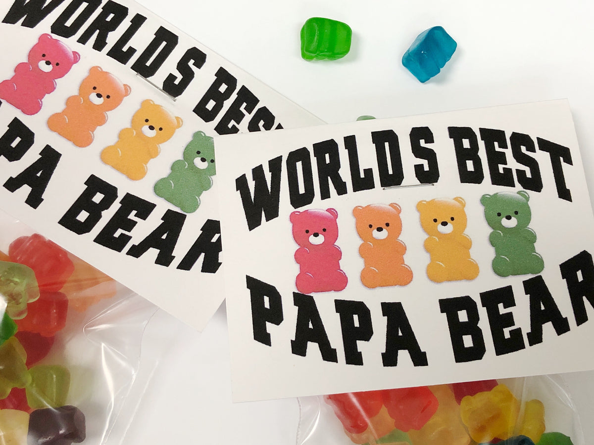 Papa Bear Bag Topper