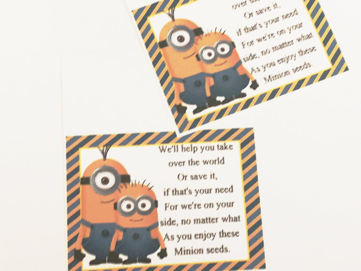 Minion Seeds Bag Topper Printable