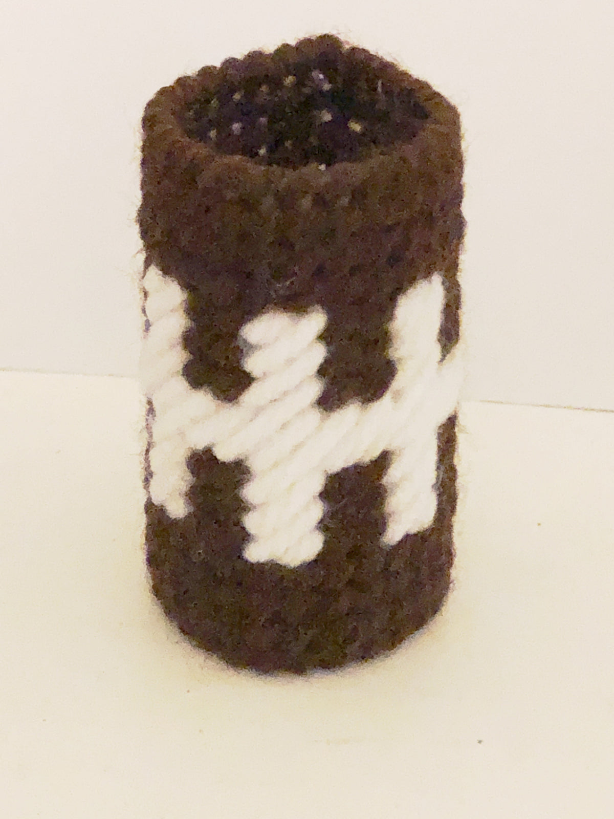 Football Laces Napkin Ring Plastic Canvas Pattern