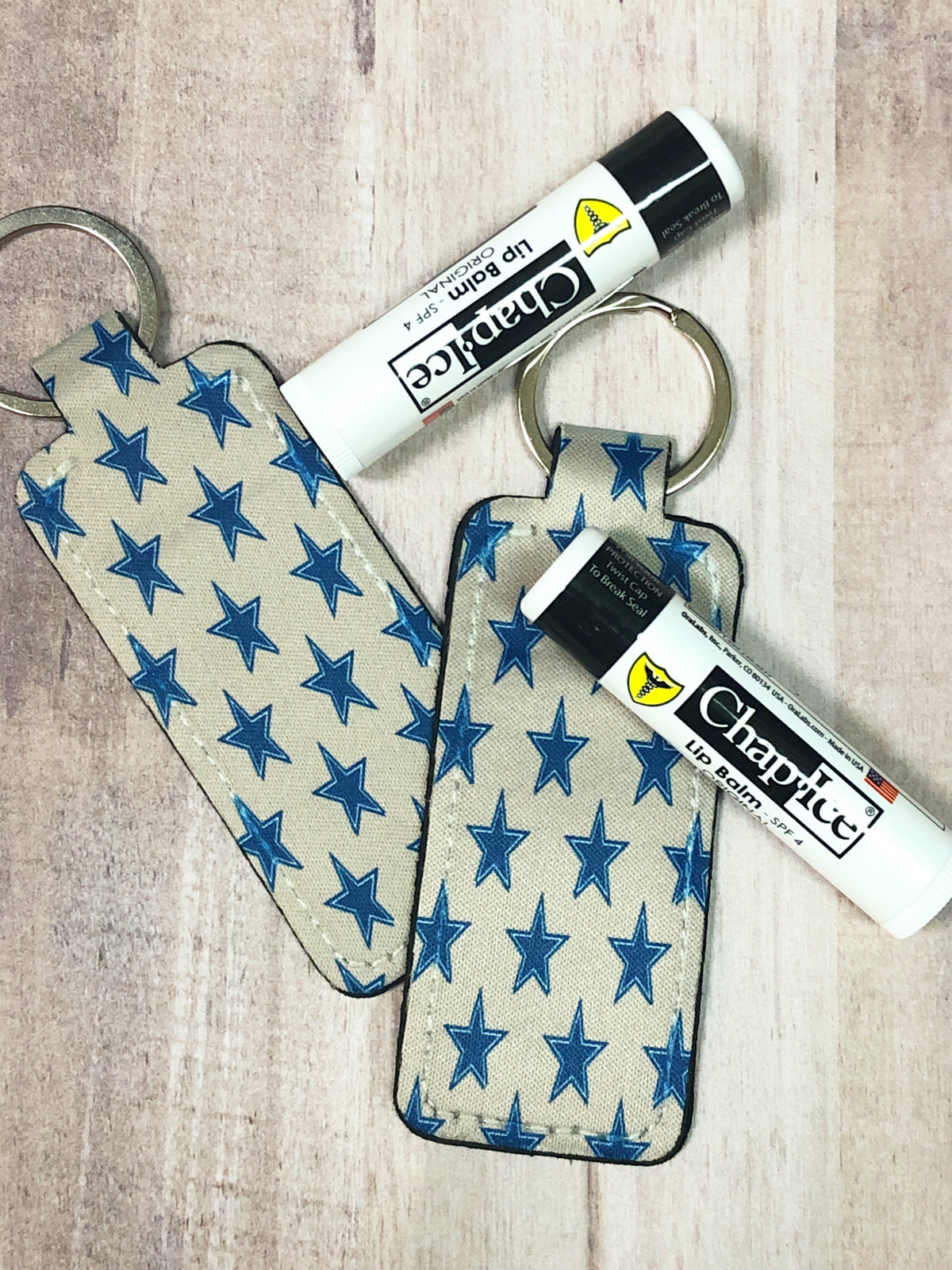 Dallas Cowboy Lip Balm Keychain