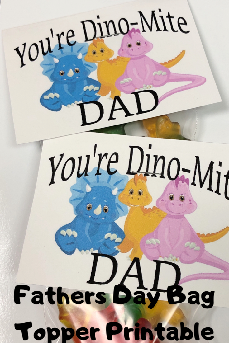 Dino-mite Dad Bag Topper