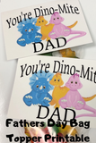 Dino-mite Dad Bag Topper