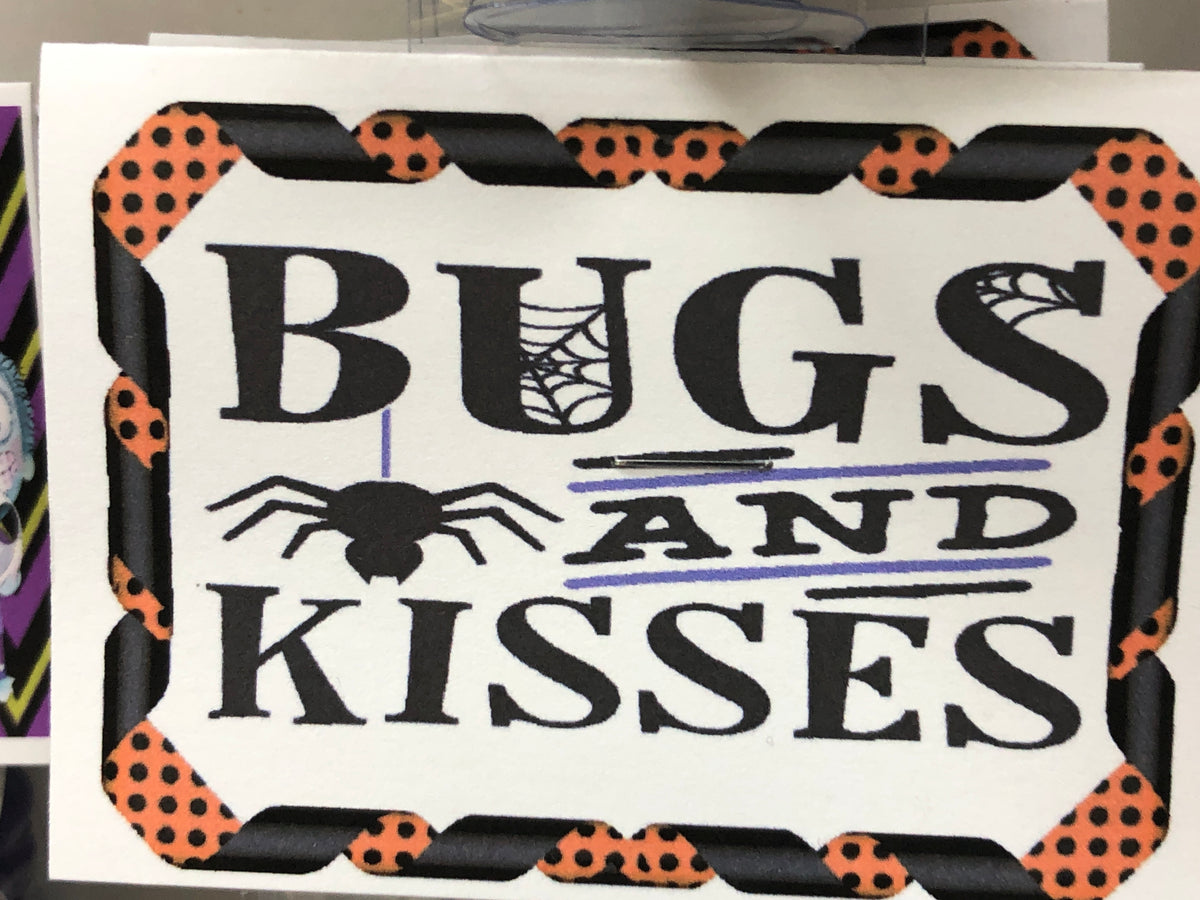 Bugs and Kisses Bag Topper Printable