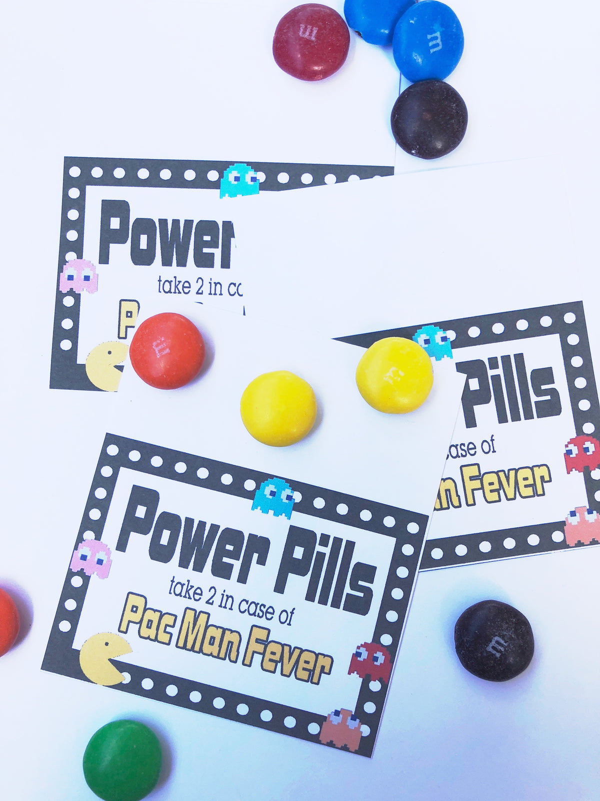 Pac Man Power Pills Bag Topper Printable