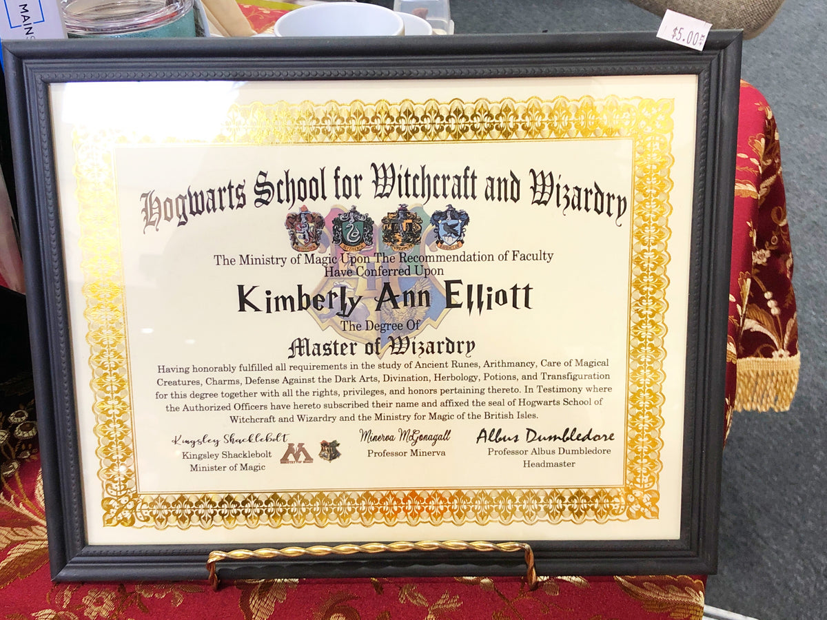 Hogwarts Diploma