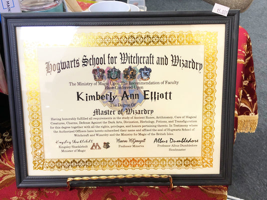 Hogwarts Diploma