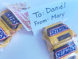 Snickers Valentine Bag Topper