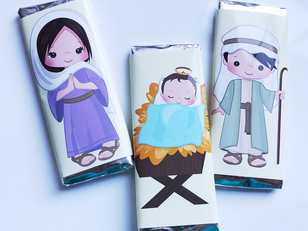 Nativity Candy Bar Printable Set