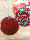 A Piece of Me went with You Memorial Pet Christmas Ornament