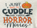 Horror Movie Halloween Cuddle Throw Blanket