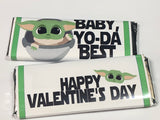 Baby Yoda Valentine Candy Bar Wrapper Printable