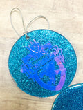Glitter Hogwarts Houses Christmas Ornament