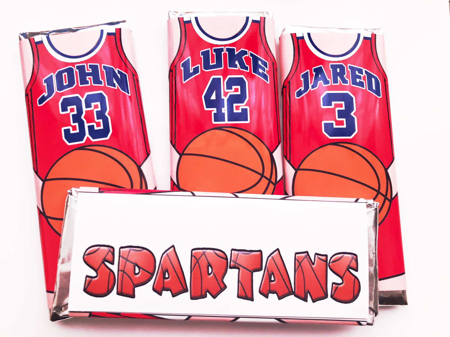 Basketball BOY Personalized Candy Bar Wrapper