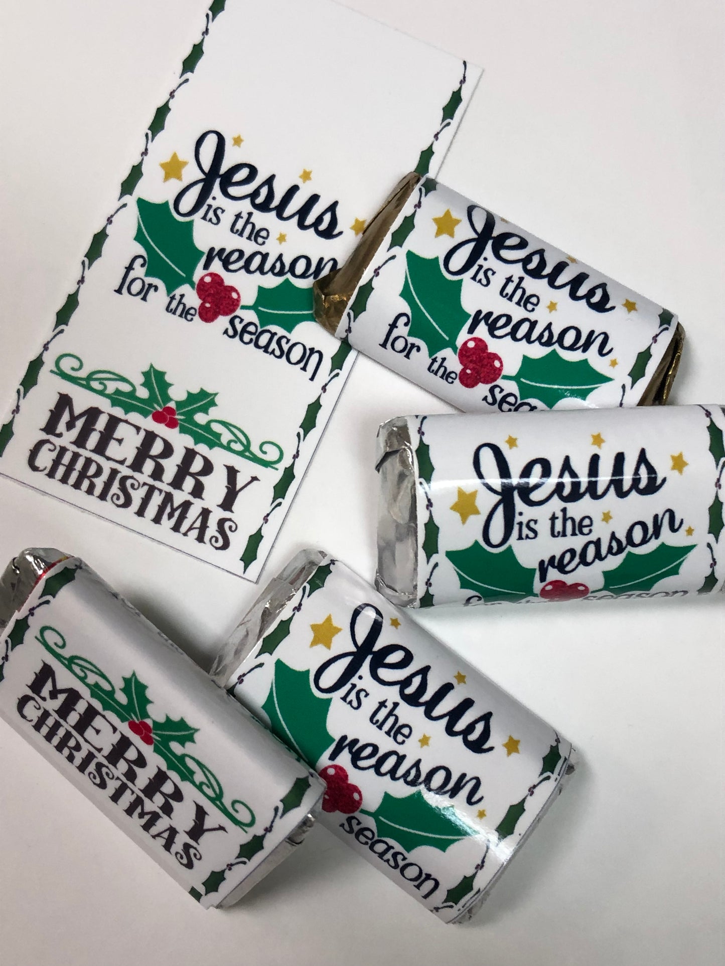 Jesus is the Reason for the Season Christmas Candy Bar Wrapper Printable