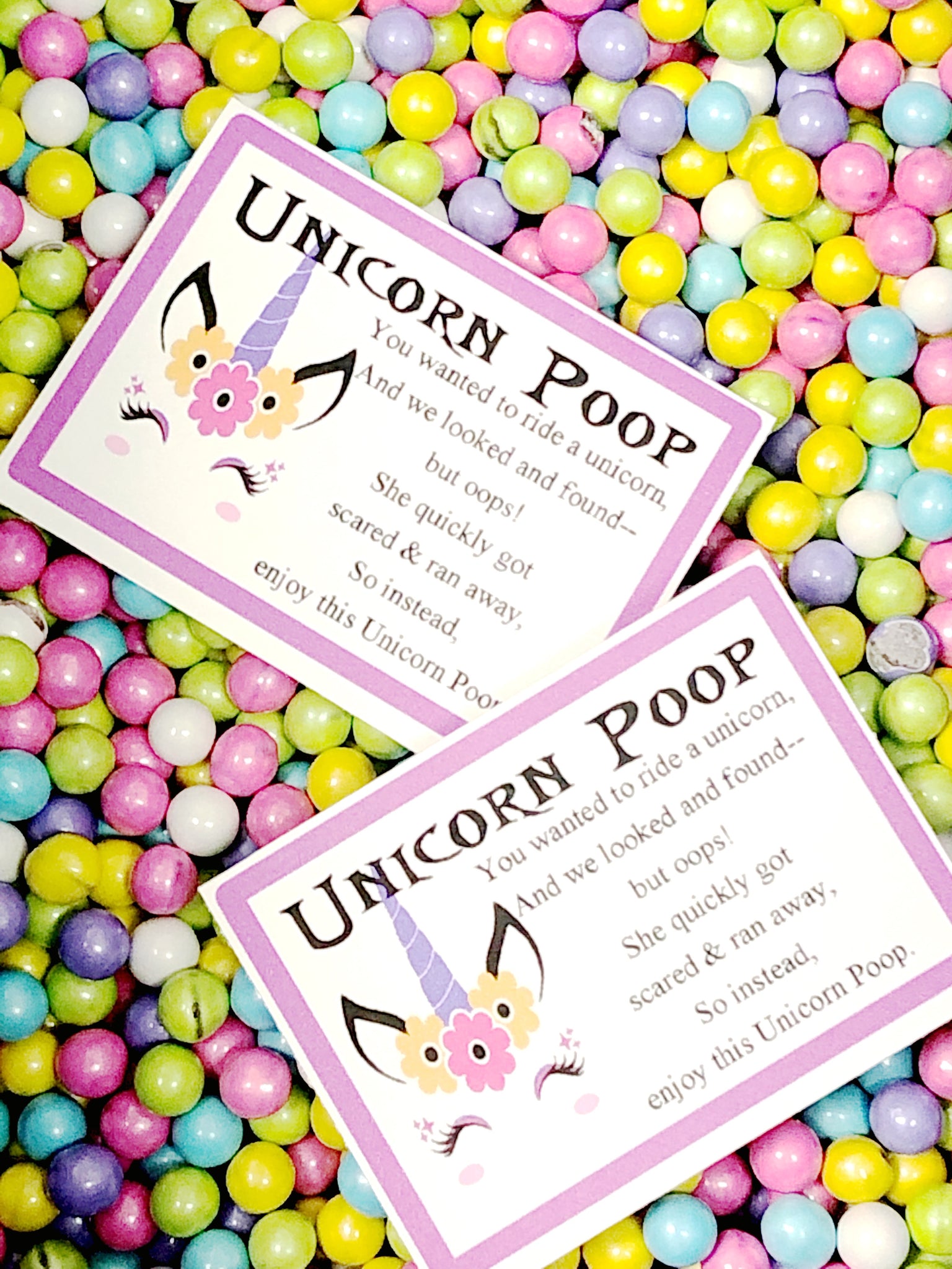 Unicorn Poop with Unicorn Face Bag Topper – DIY Party Mom unicorn-poop-with-unicorn-face-bag-topper-diy-party-mom