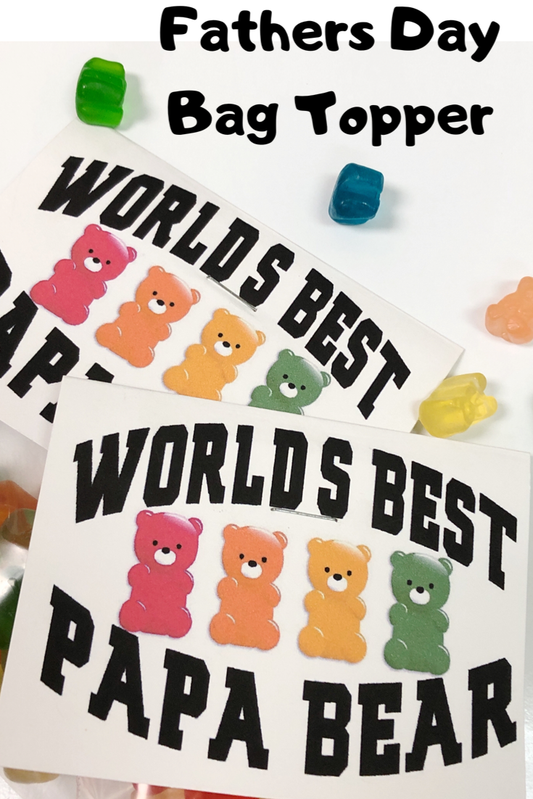 Papa Bear Bag Topper
