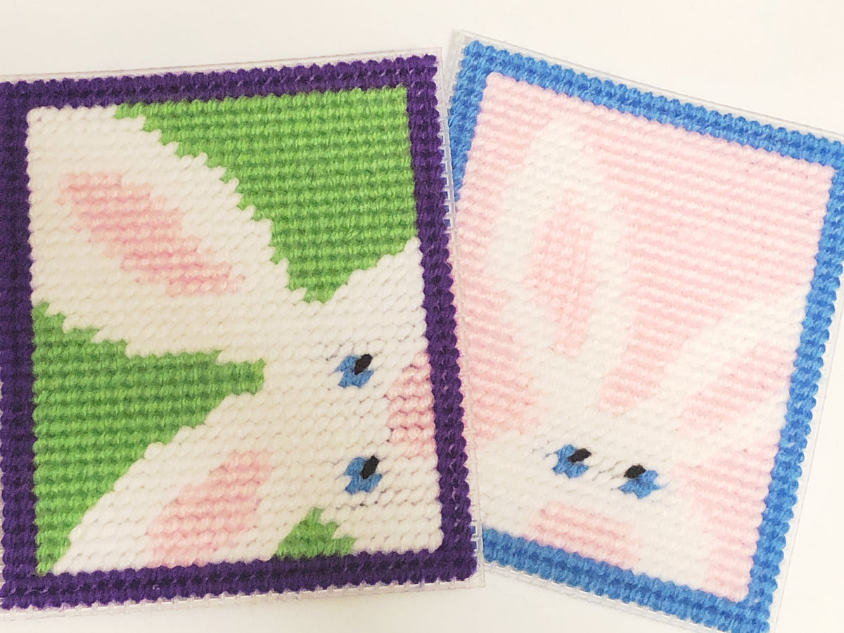 Peeking Bunny Easter Plastic Canvas Tissue Box Pattern