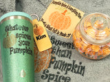 Pumpkin Spice lip balm chapstick keychain