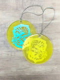 Glitter Hogwarts Houses Christmas Ornament