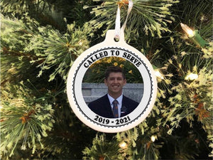 LDS Missionary Personalized Christmas Ornament