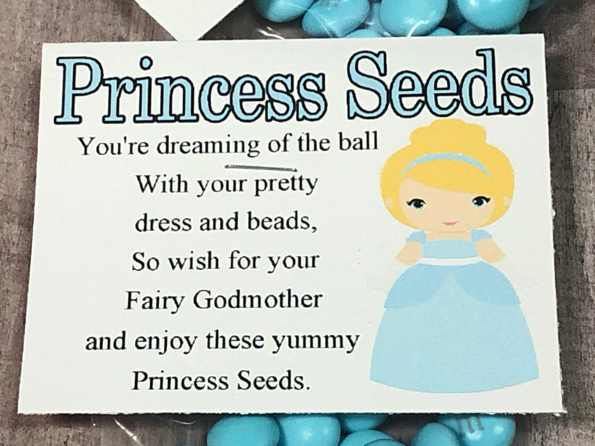 Cinderella Princess Seeds Candy Bag Topper Printable