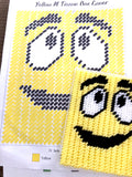 M&M Pick Your Side Plastic Canvas Tissue Box Pattern