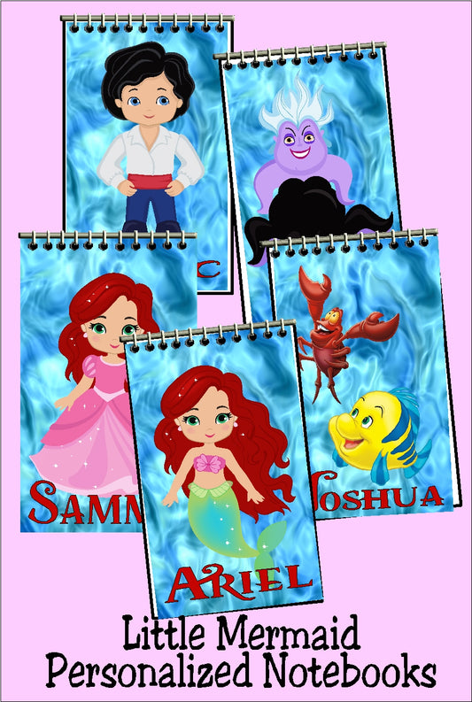 Little Mermaid Personalized Notebooks