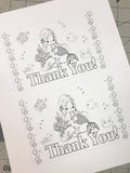 Mermaid Thank You Postcard Printable