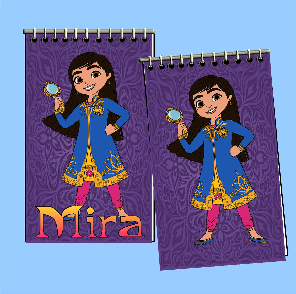 Mira the Royal Detective Personalized Party Favor Notebooks and Pen
