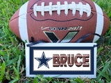 Cowboy Star Mascot Personalized Name Plaque
