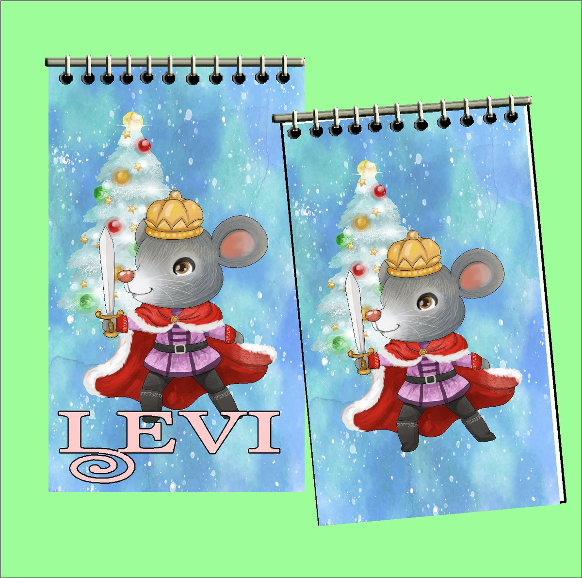Christmas Nutcracker Ballet Personalized Notebook Stocking Stuffers