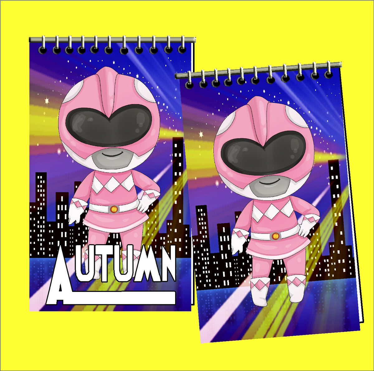 Power Rangers Personalized Notebook Party Favors