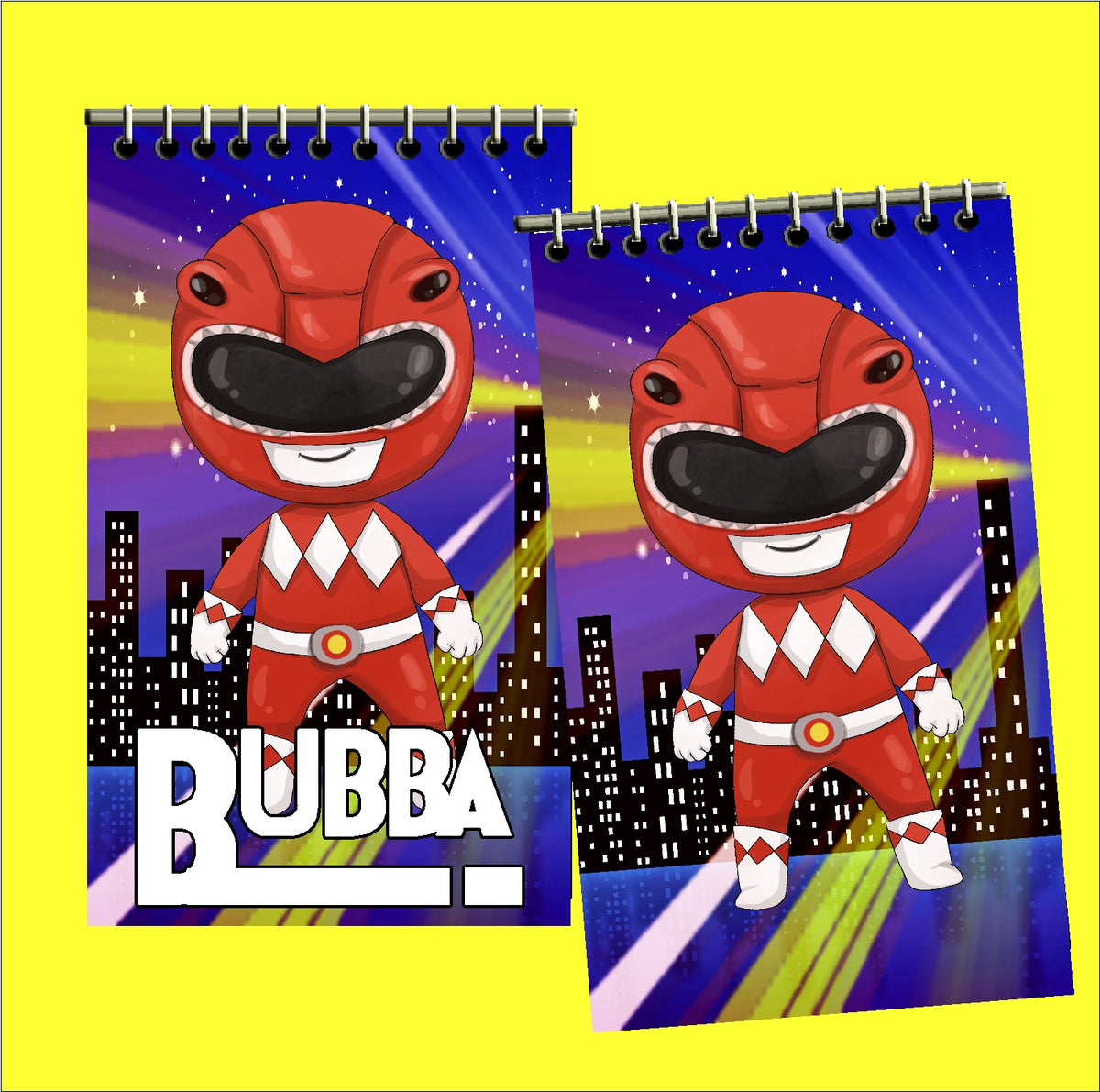 Power Rangers Personalized Notebook Party Favors