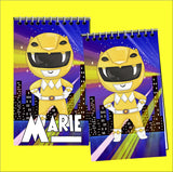 Power Rangers Personalized Notebook Party Favors