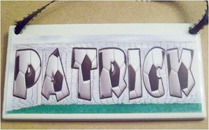 Soccer Goal Personalized Name Plaque